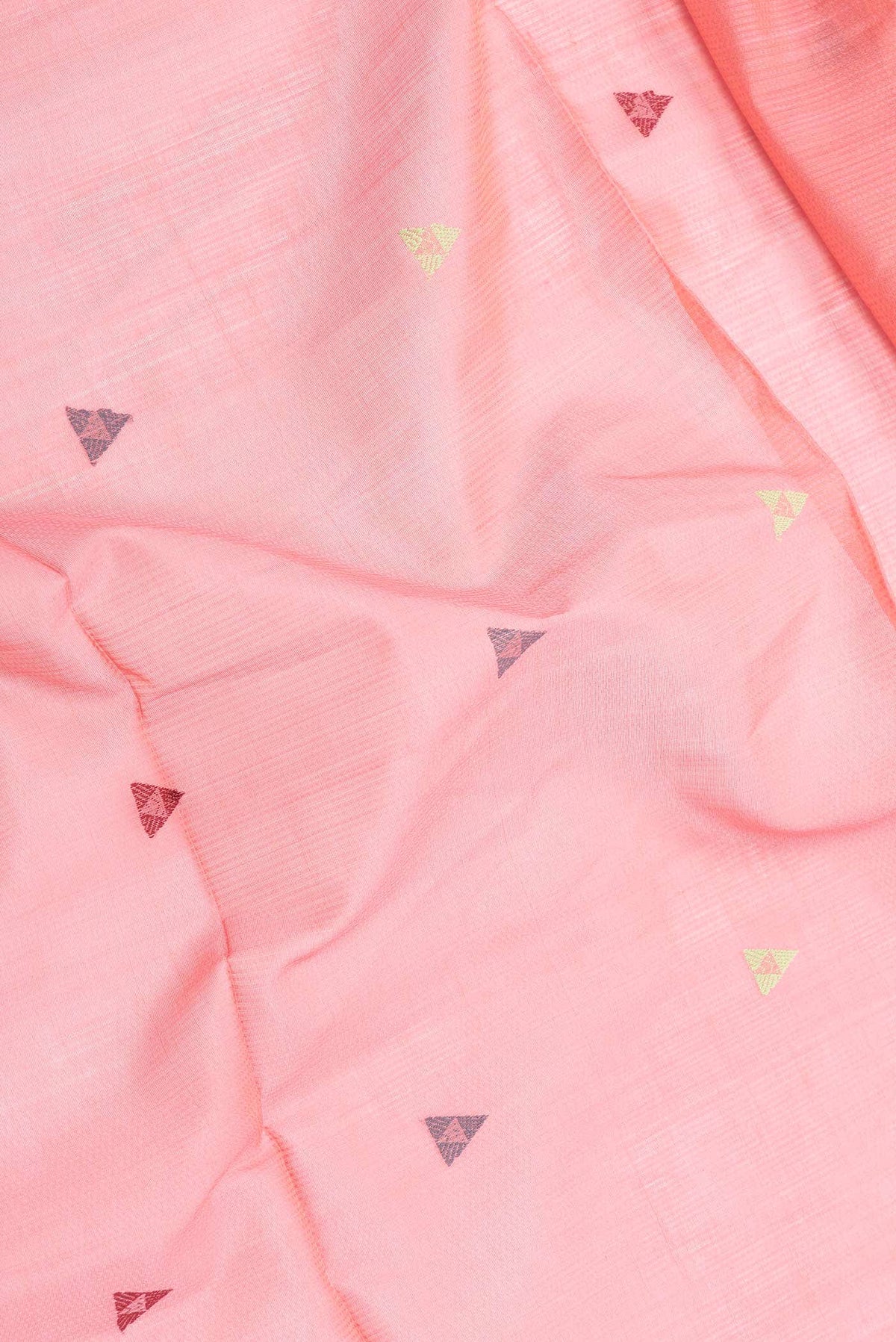Pink Dual Tone Chanderi Silk Saree