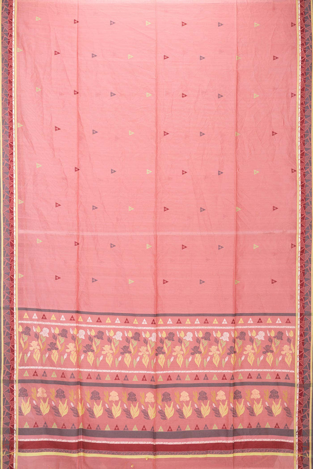 Pink Dual Tone Chanderi Silk Saree