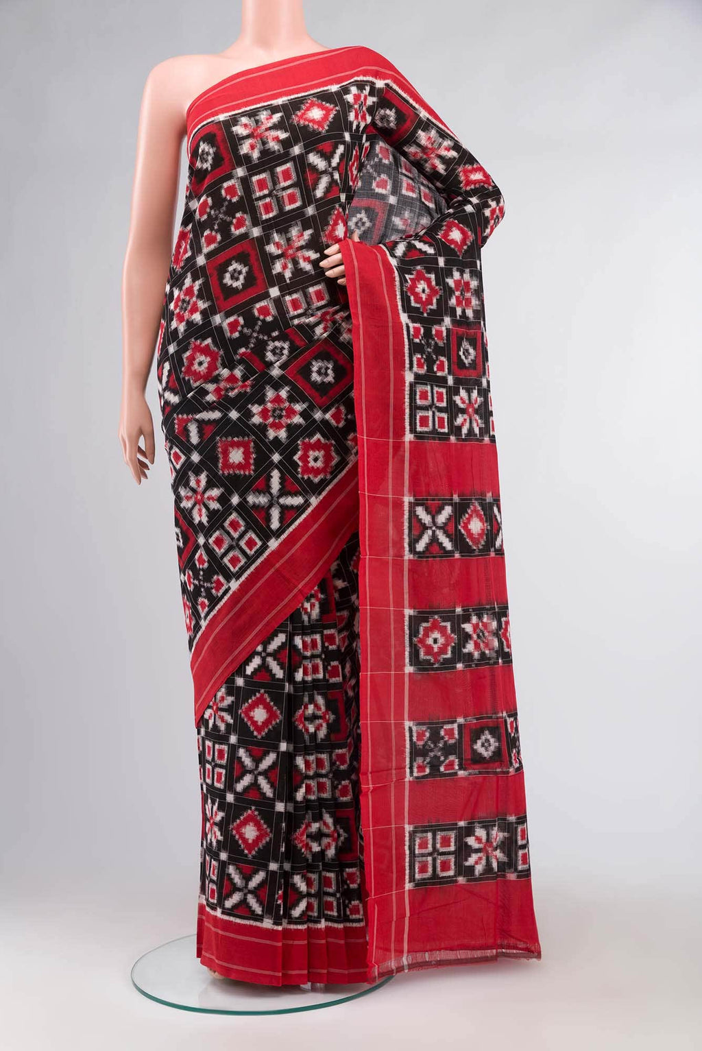 Black Orissa Cotton Saree