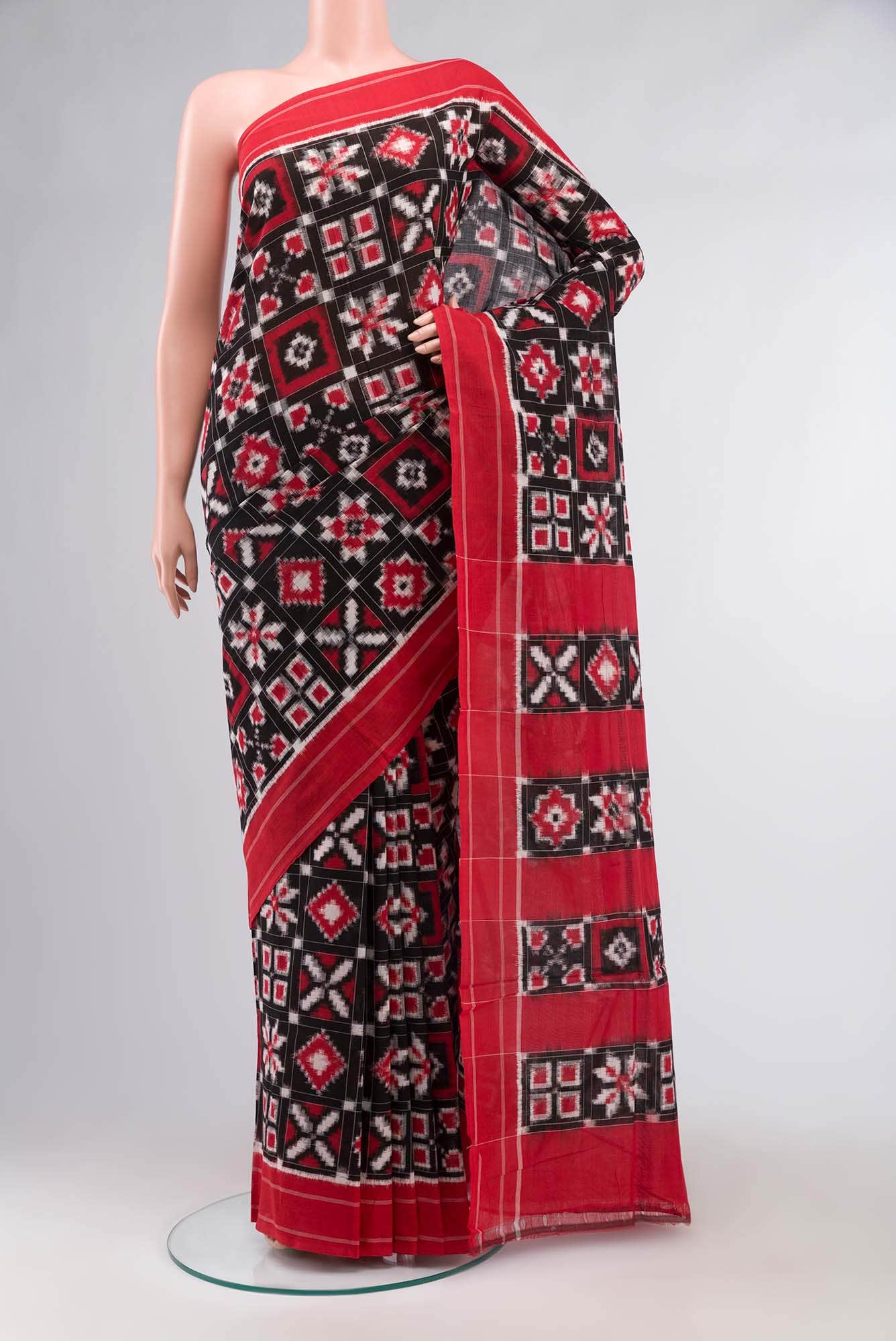 Black Orissa Cotton Saree