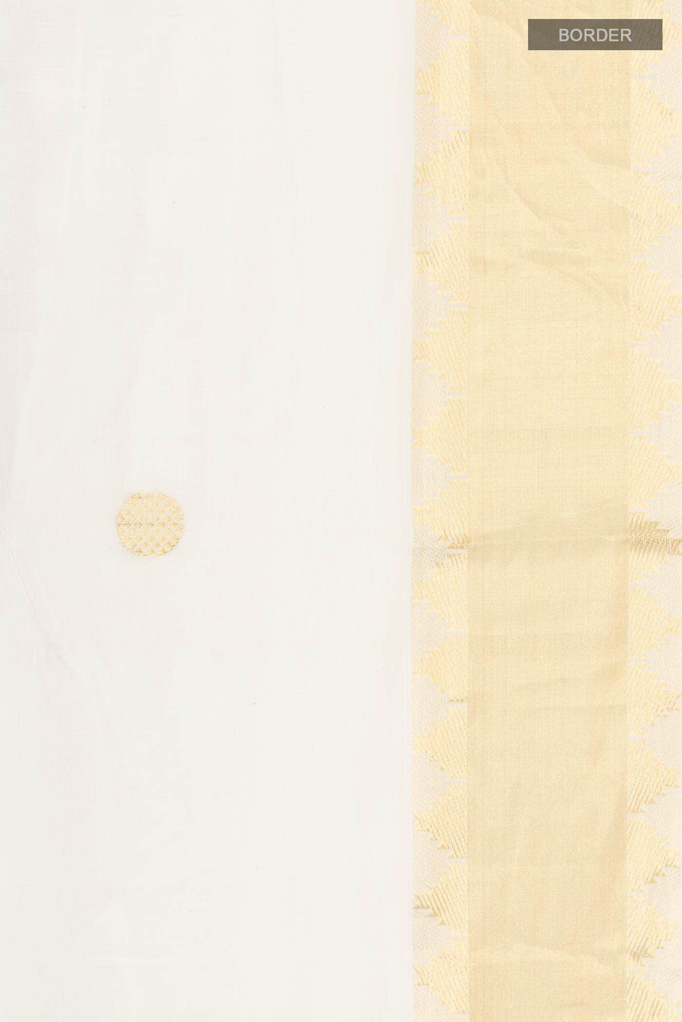 Off White Kerala Cotton Saree
