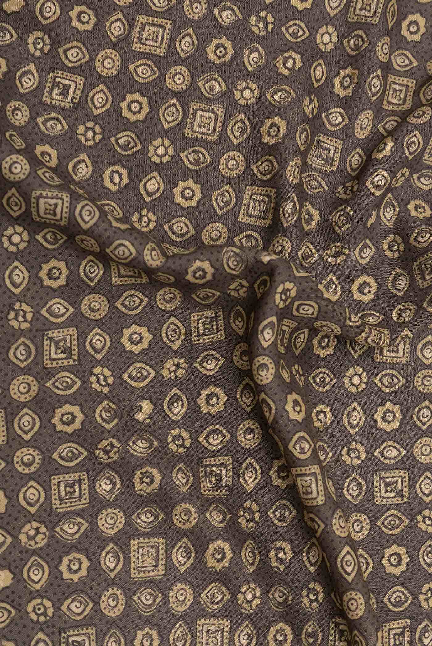 Brown Dual Tone Tussar Silk Saree