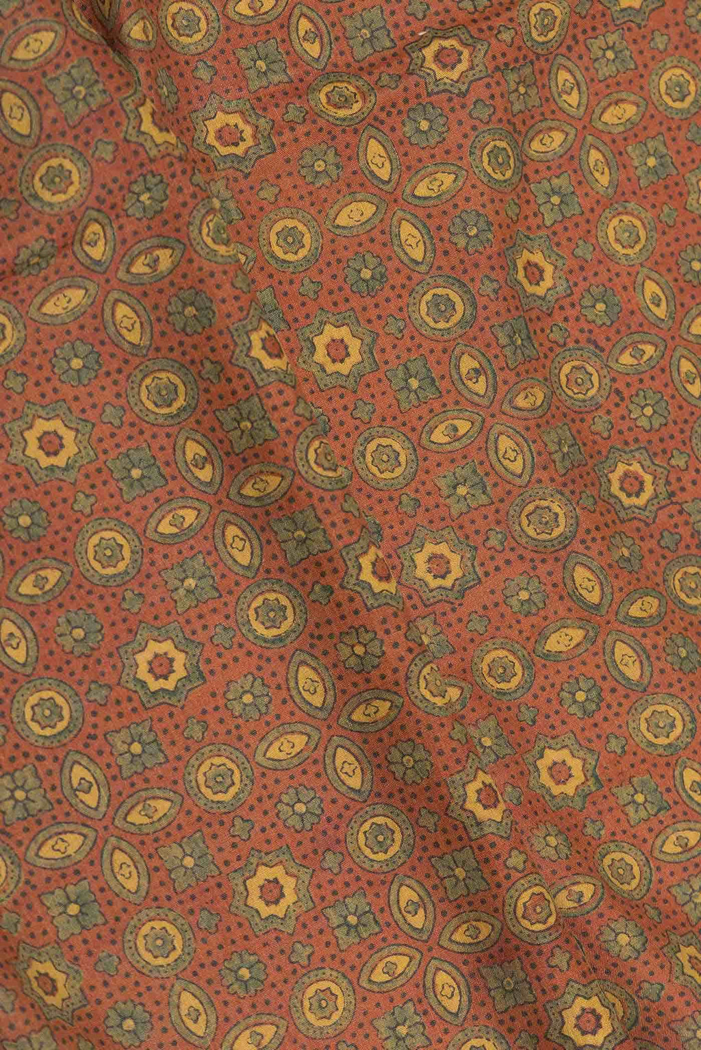 Brick Orange Dual Tone Tussar Silk Saree
