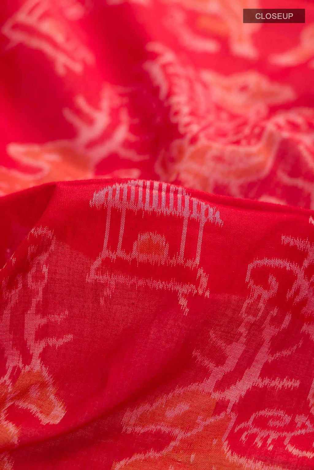Red Orissa Cotton Saree