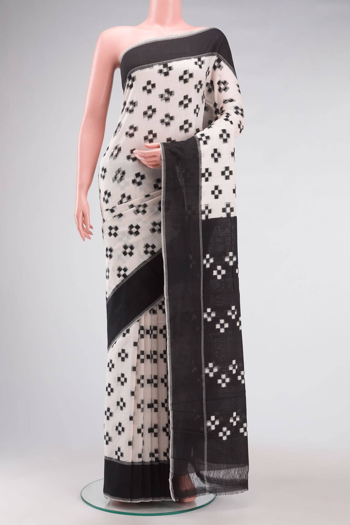 Off White Orissa Cotton Saree