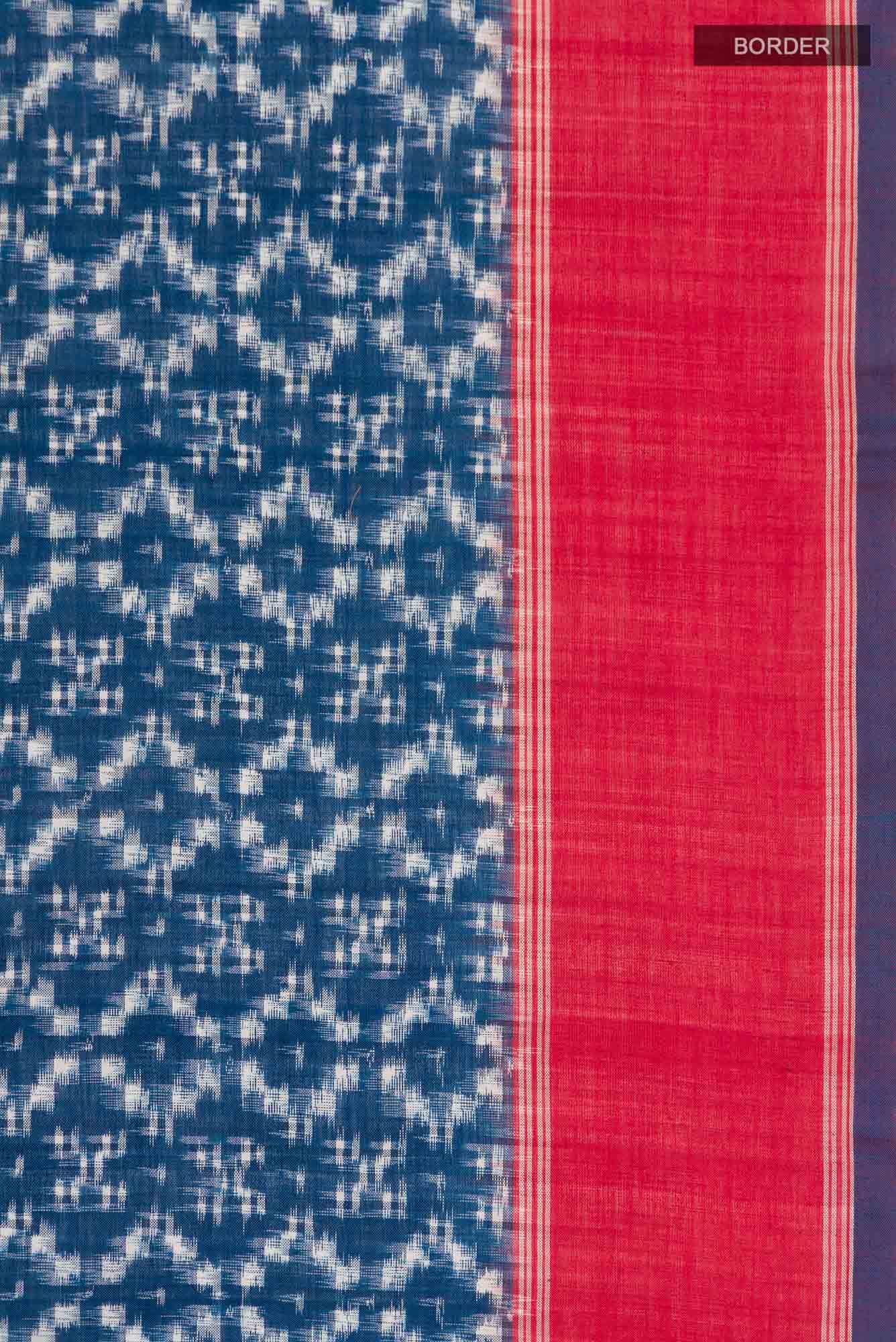 Blue Orissa Cotton Saree