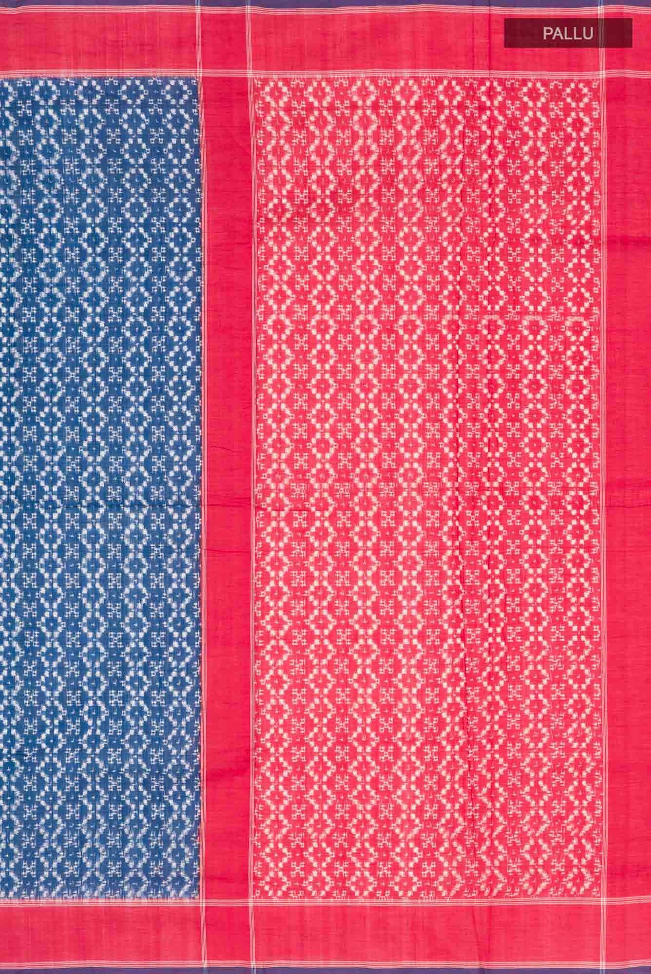 Blue Orissa Cotton Saree