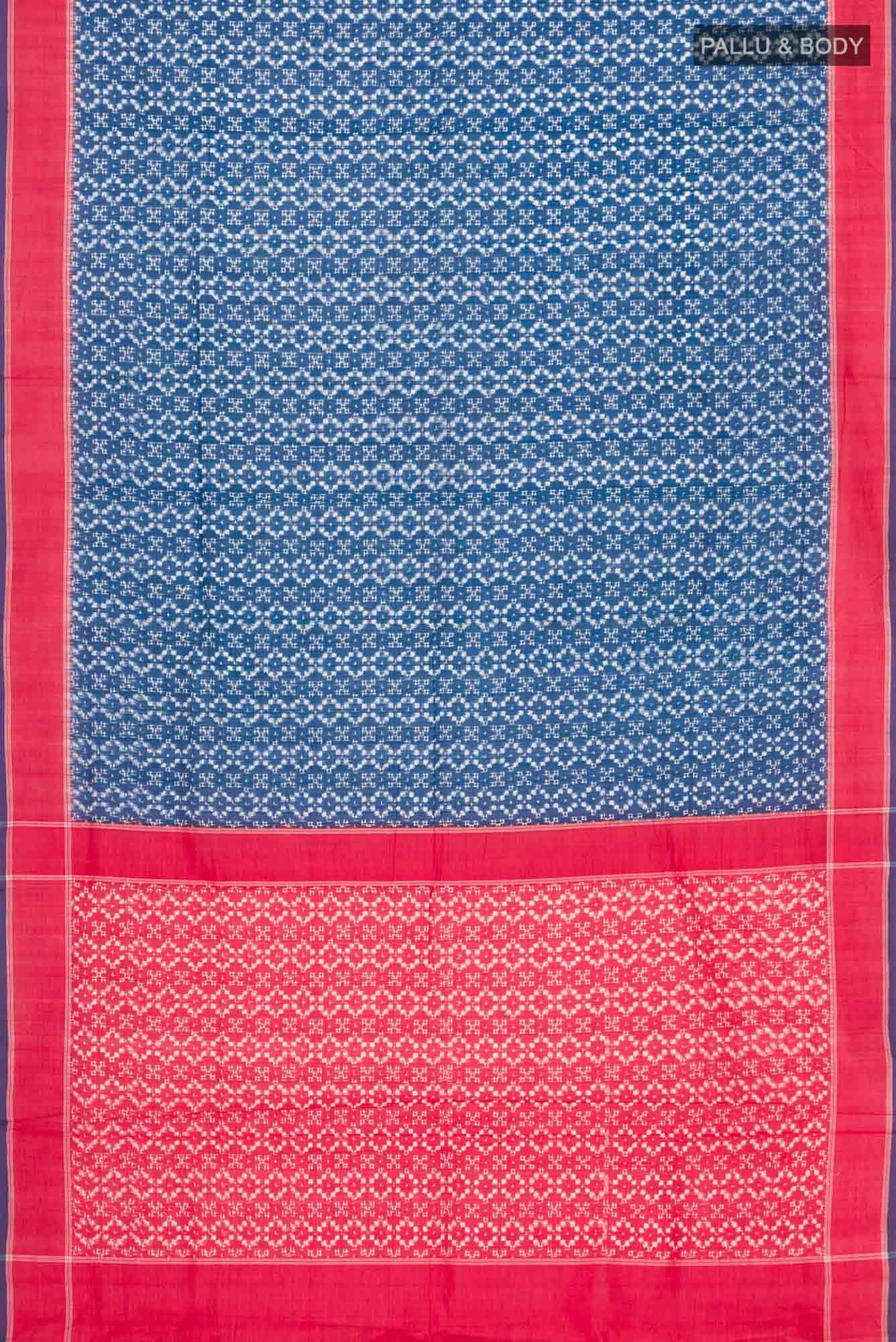 Blue Orissa Cotton Saree