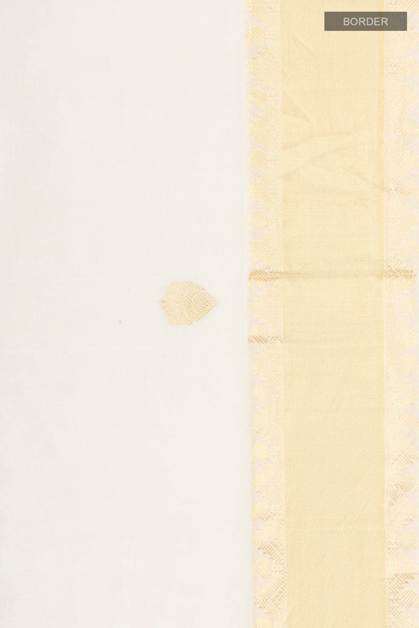 Off White Kerala Cotton Saree