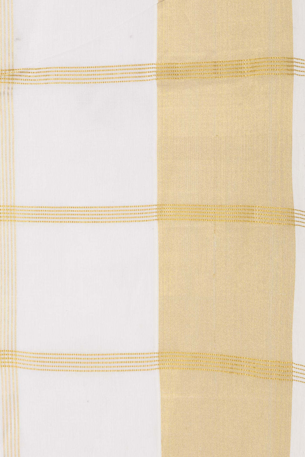 Off White Kerala Cotton Saree