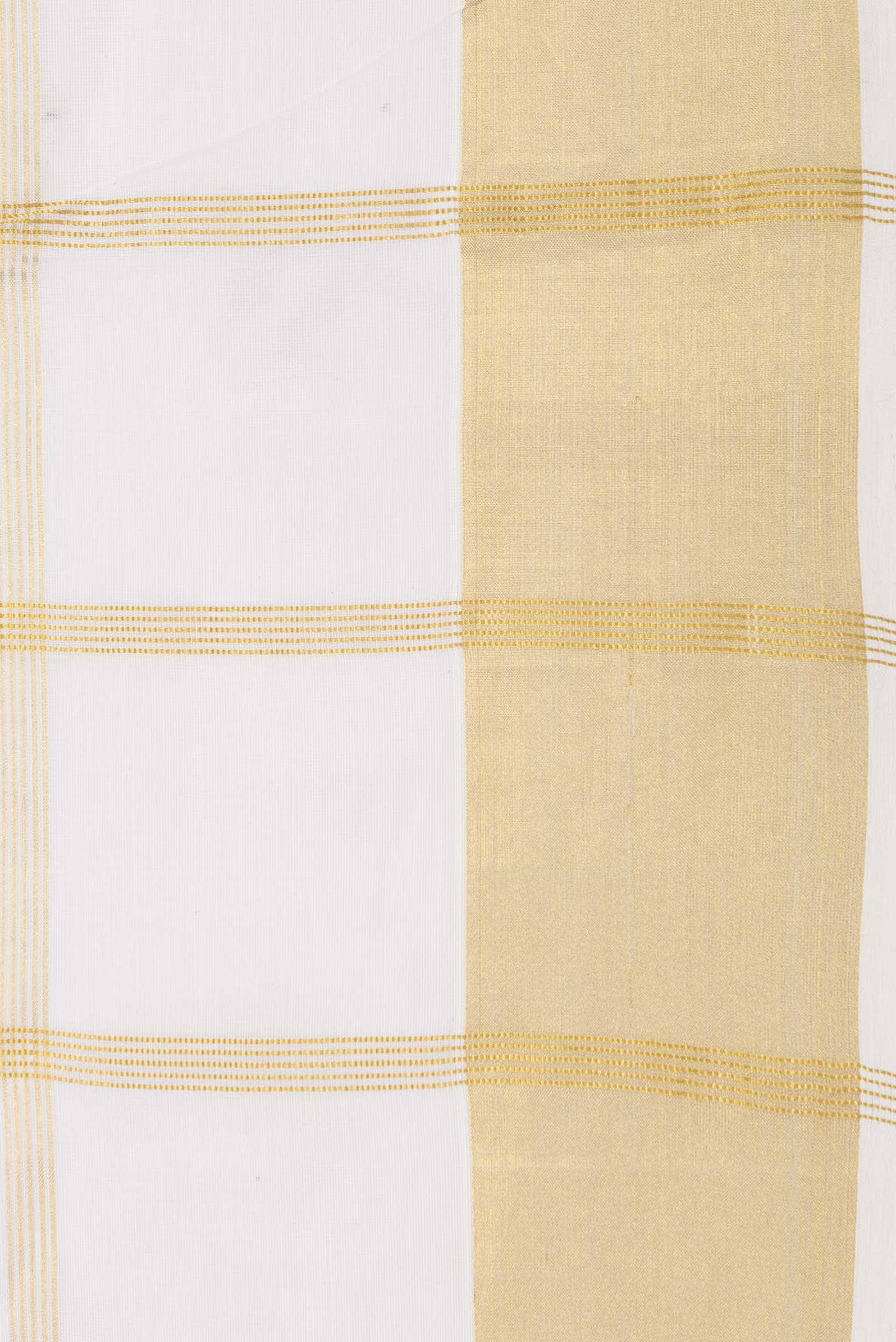 Off White Kerala Cotton Saree