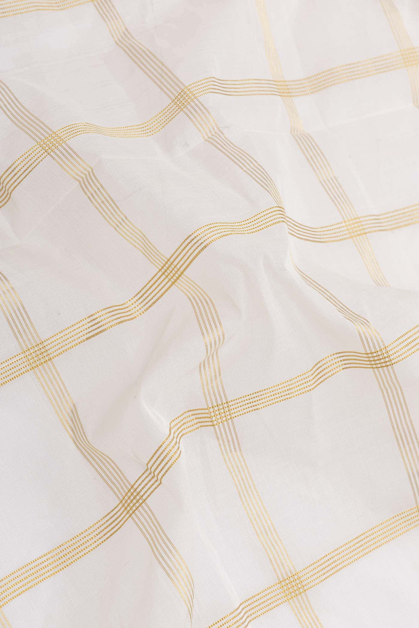 Off White Kerala Cotton Saree