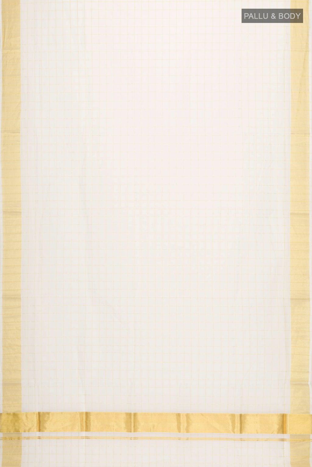 Off White Kerala Cotton Saree