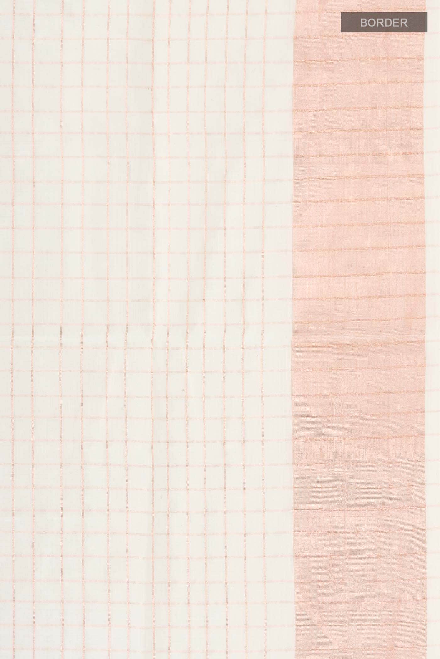 Off White Kerala Cotton Saree