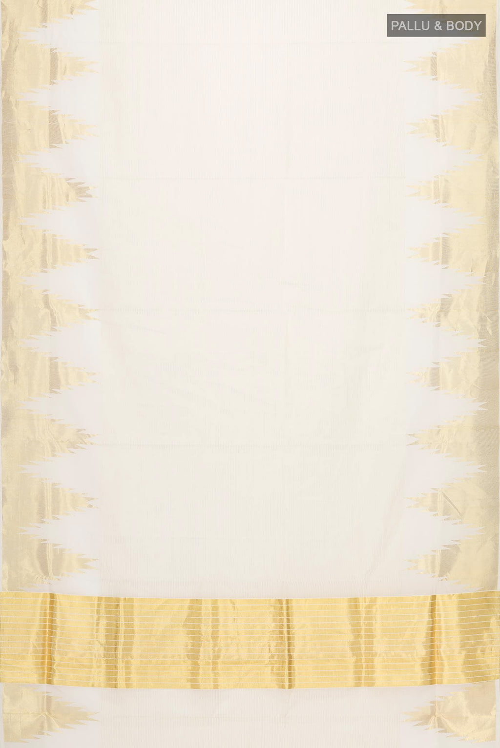 Off White Kerala Cotton Saree