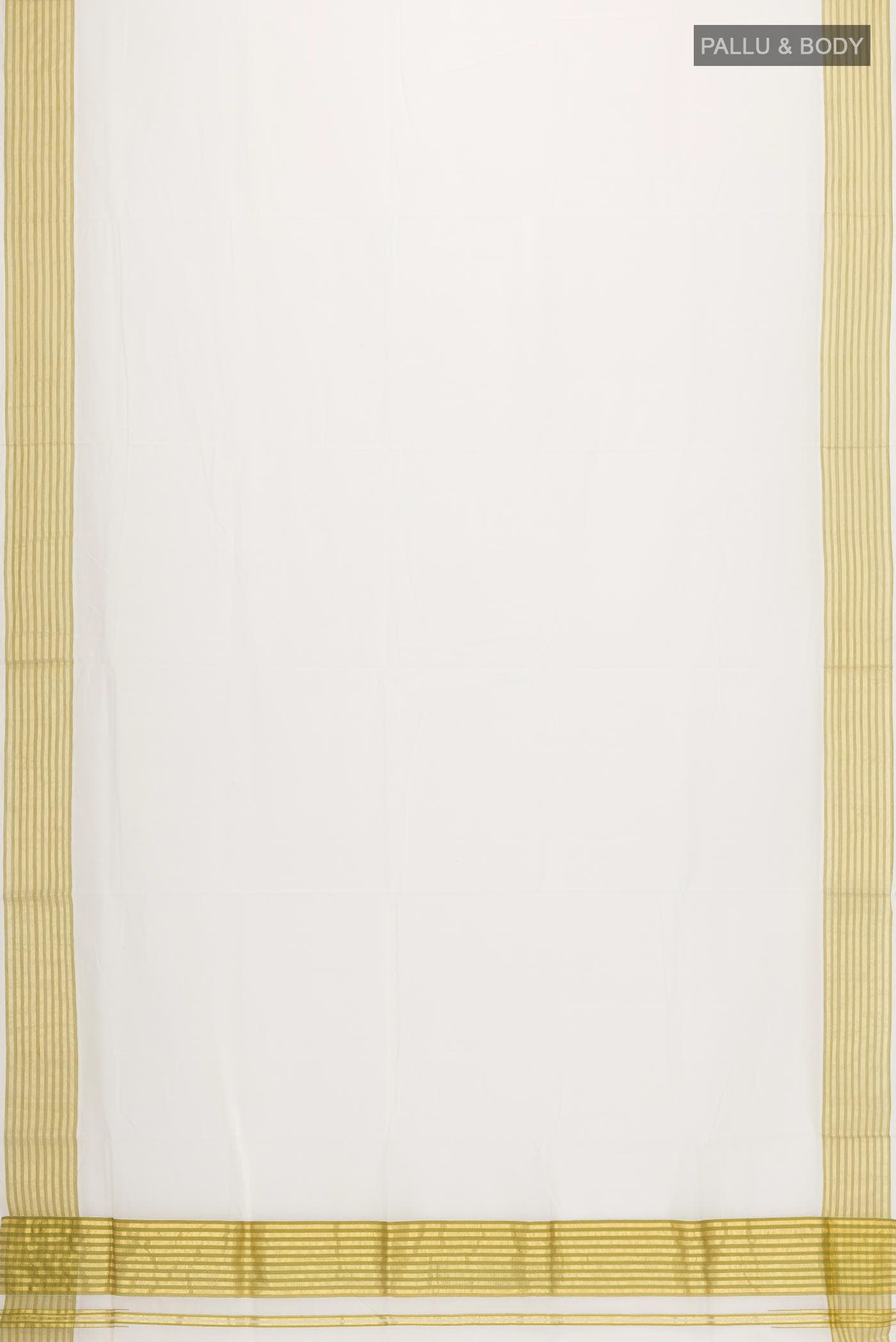 Off White Kerala Cotton Saree