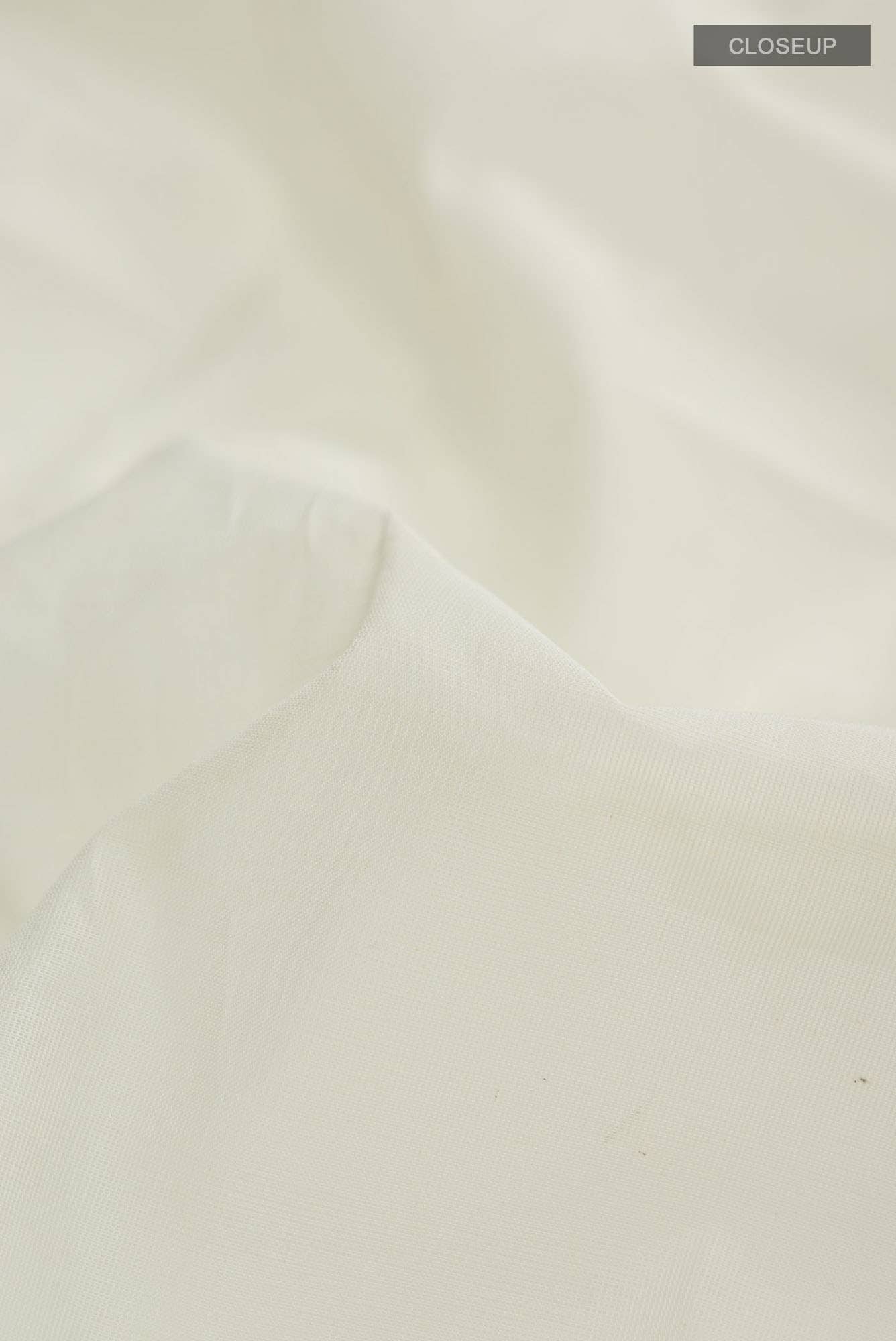 Off White Kerala Cotton Saree