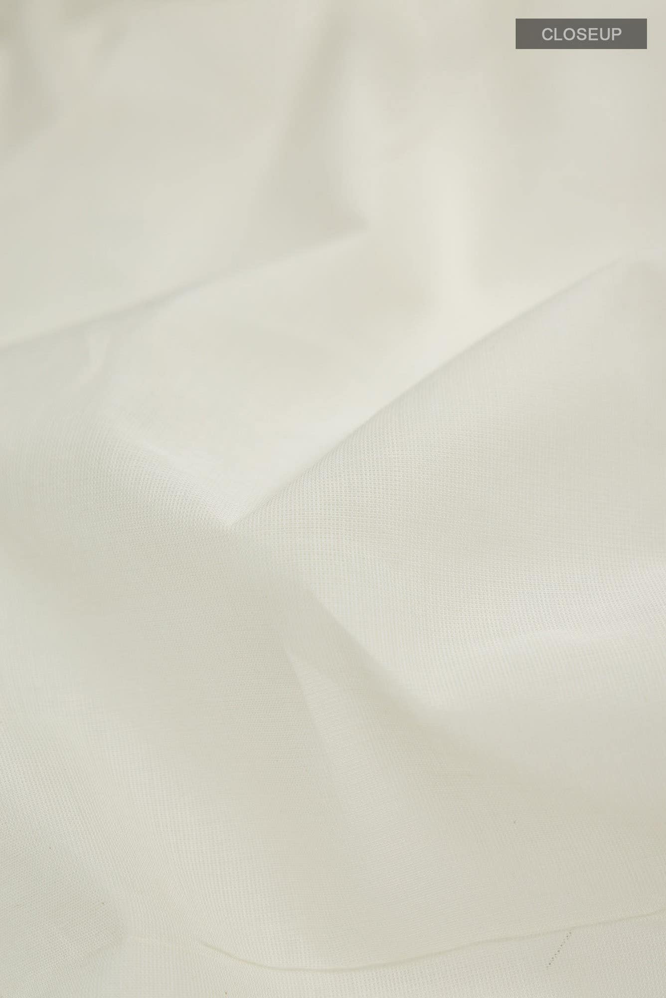 Off White Kerala Cotton Saree