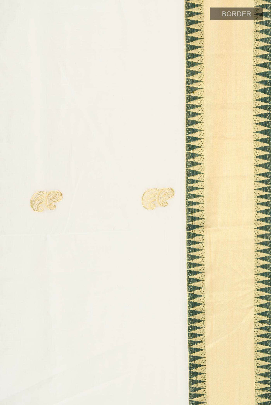 Off White Kerala Cotton Saree