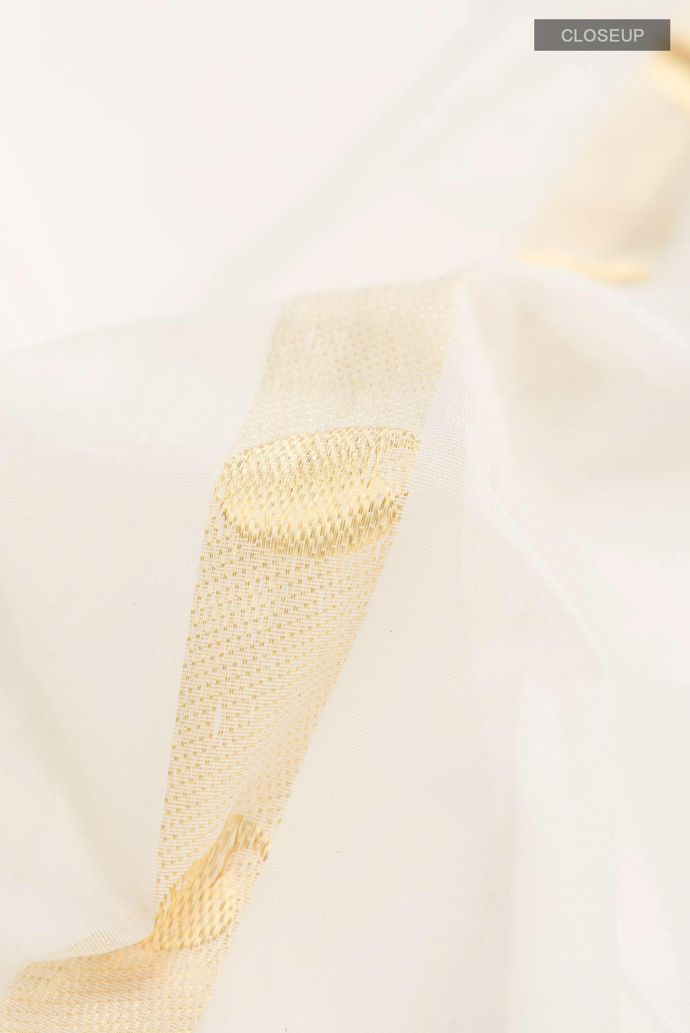Off White Kerala Cotton Saree