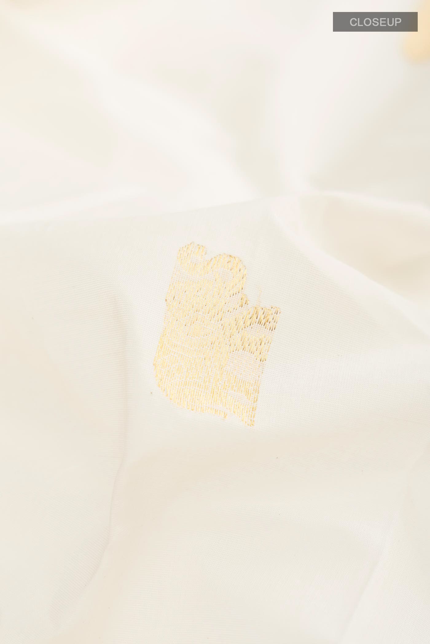 Off White Kerala Cotton Saree