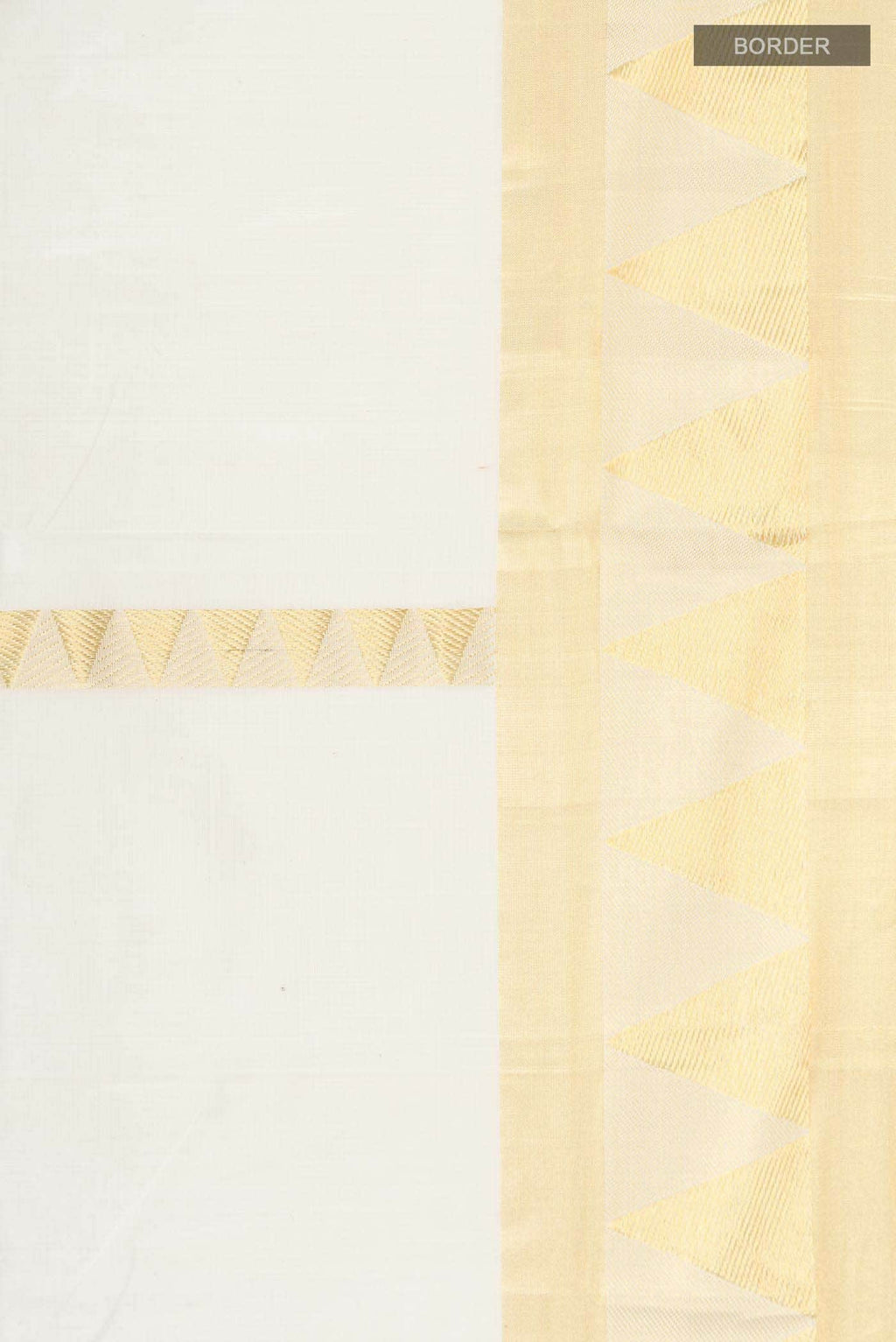 Off White Kerala Cotton Saree