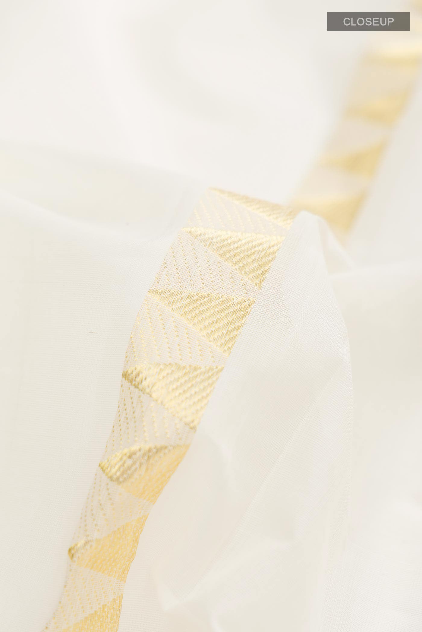 Off White Kerala Cotton Saree