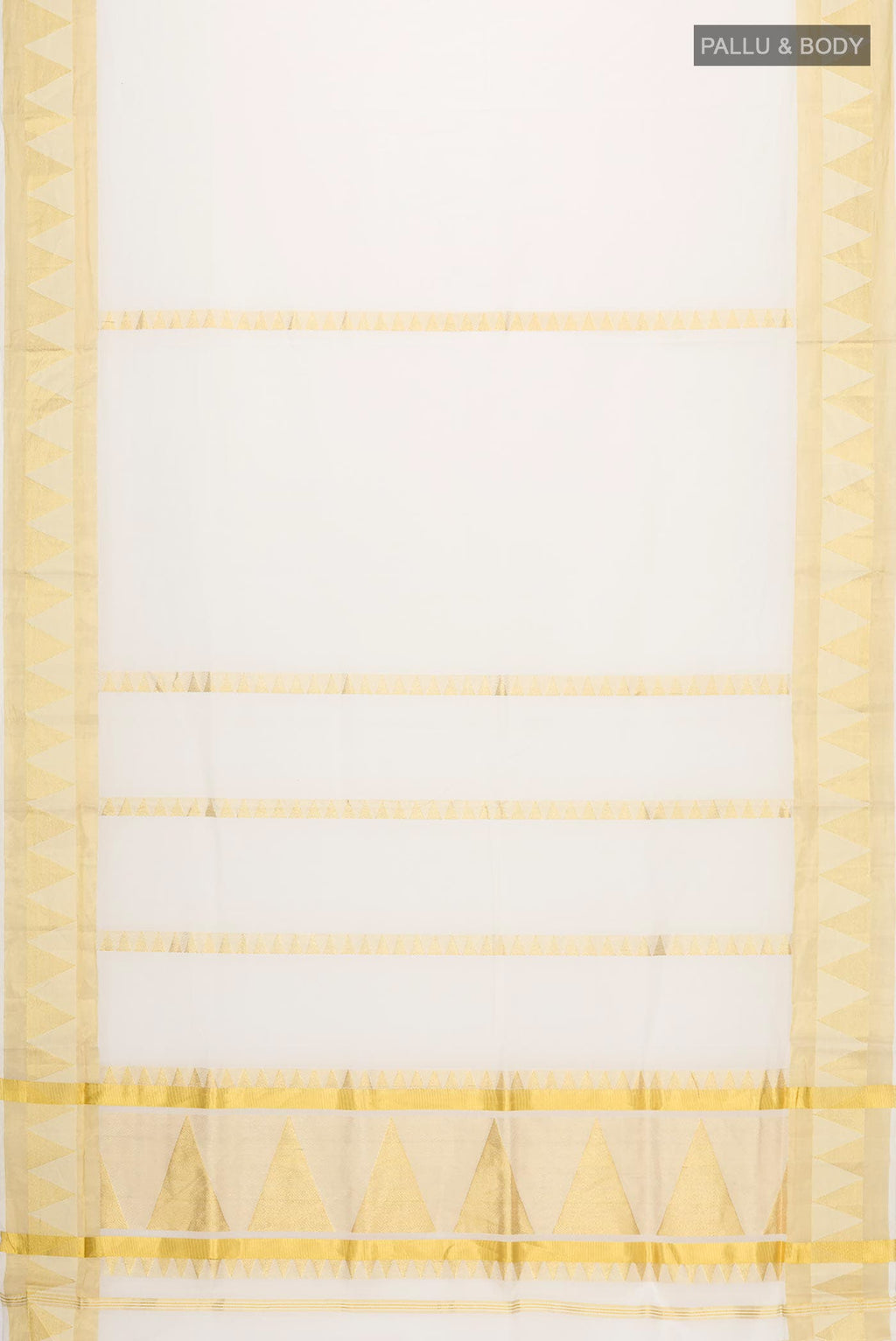 Off White Kerala Cotton Saree