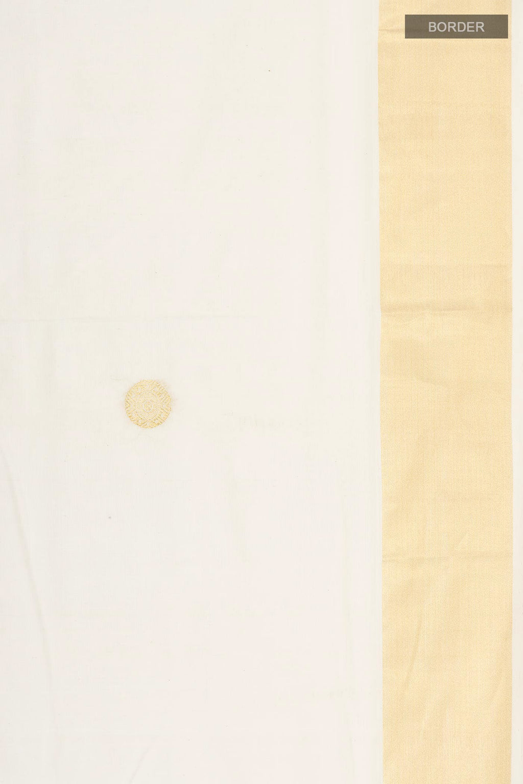 Off White Kerala Cotton Saree