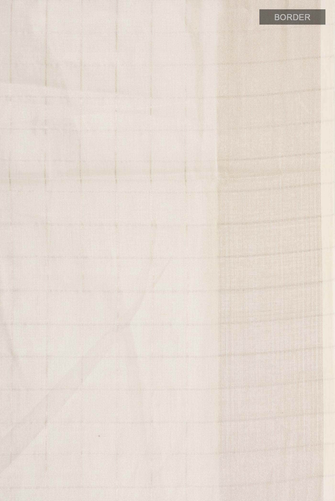 Off White Kerala Cotton Saree