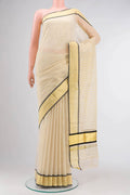 Gold Kerala Cotton Saree