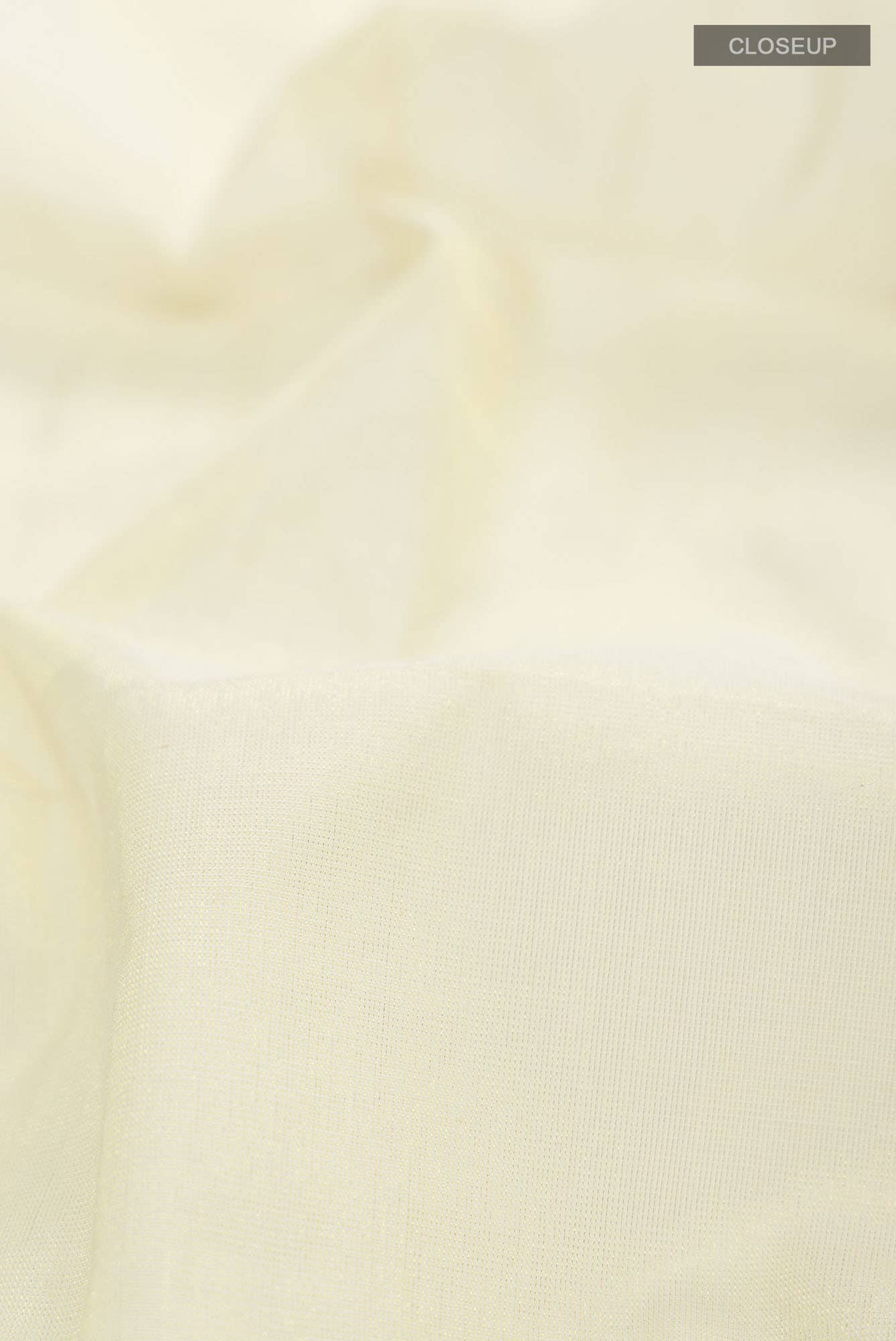 Cream with Gold Dual Tone Kerala Cotton Saree