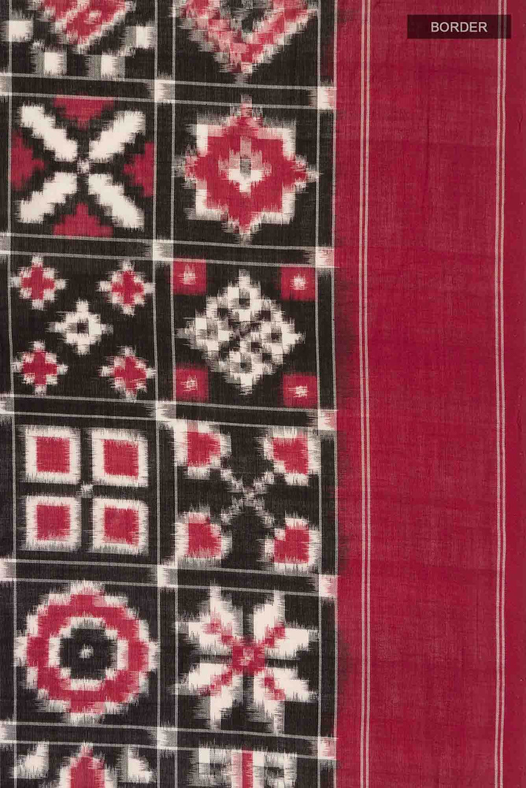 Black Orissa Cotton Saree