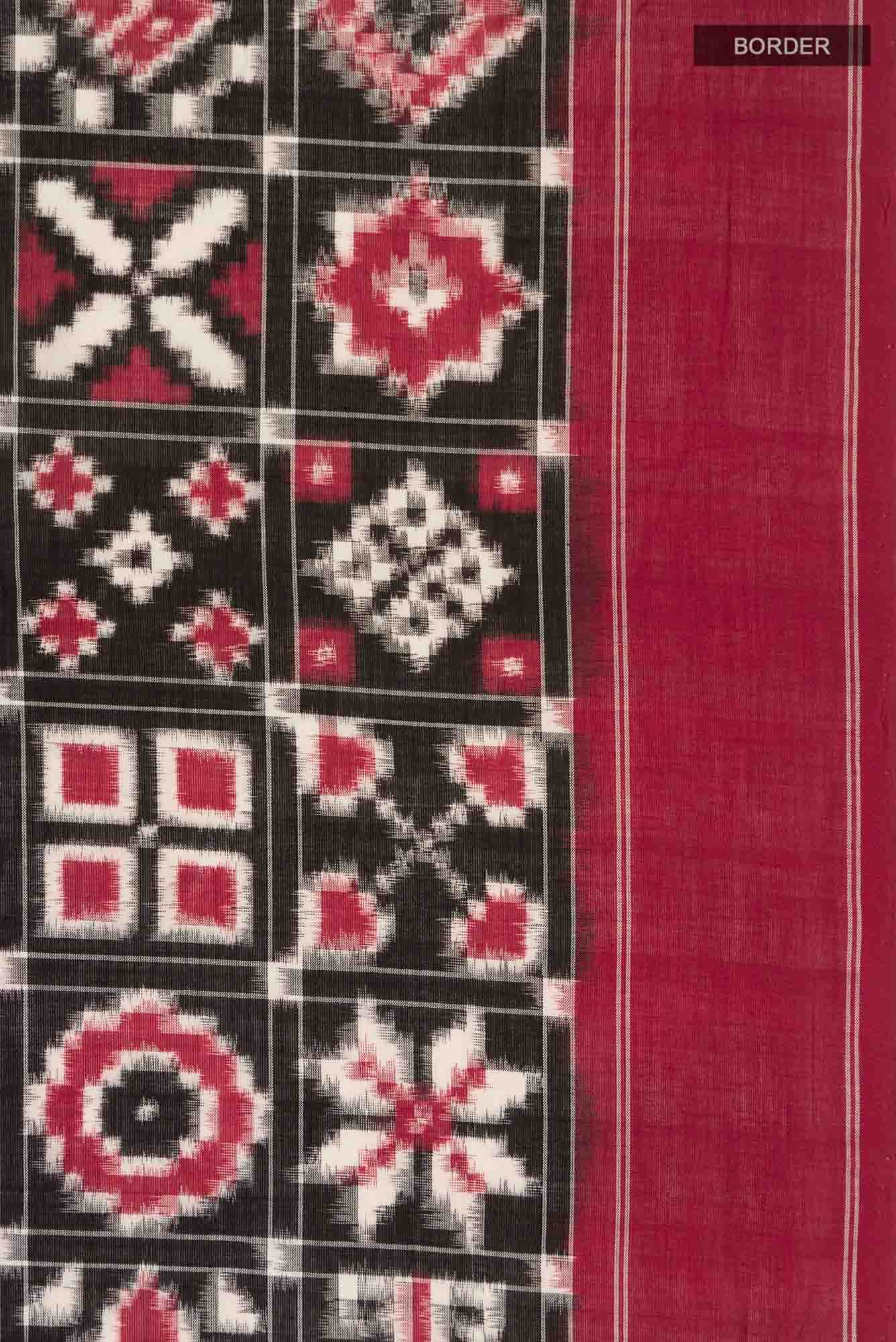 Black Orissa Cotton Saree