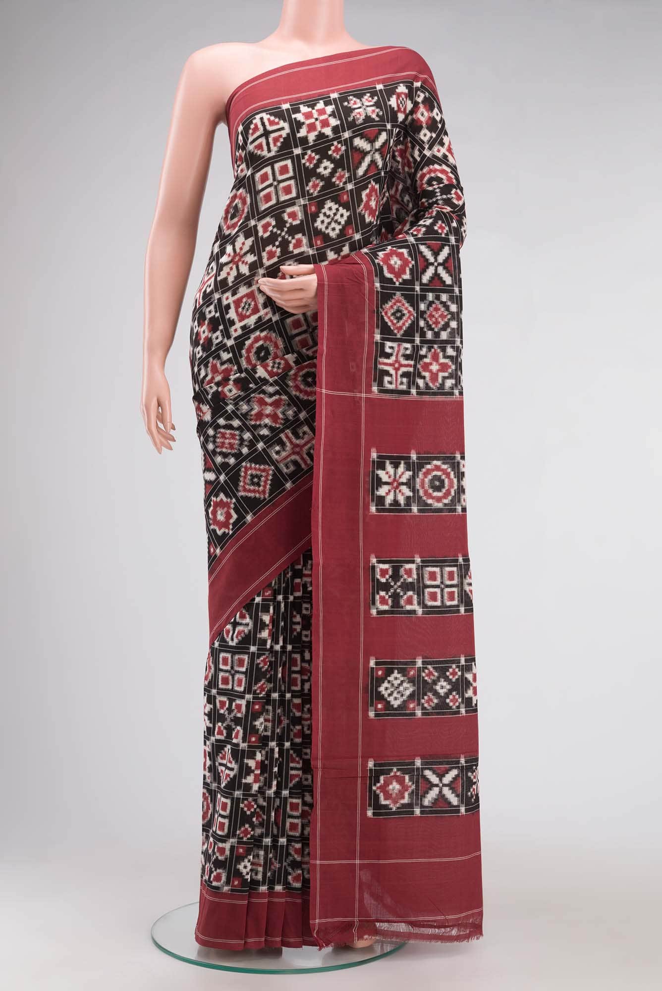 Black Orissa Cotton Saree