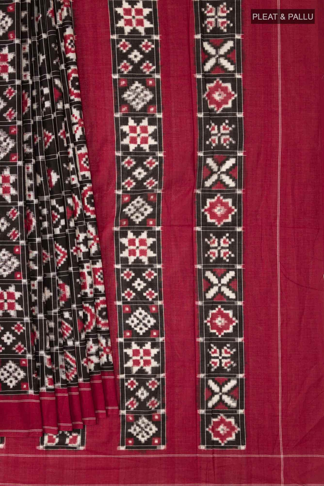 Black Orissa Cotton Saree