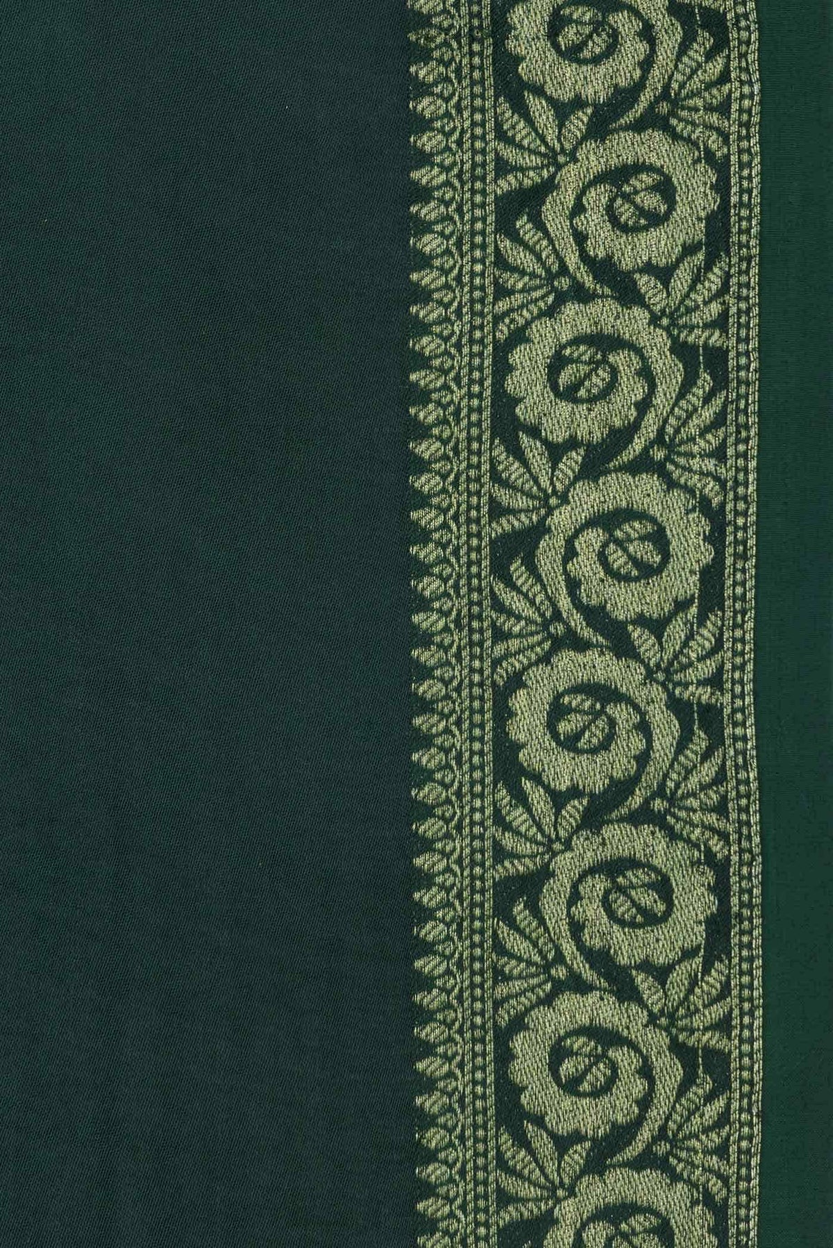 Green Dual Tone Satin Silk Saree