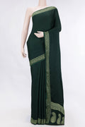 Green Dual Tone Satin Silk Saree