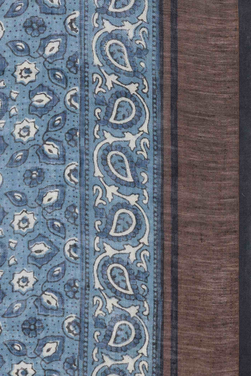 Light Blue Dual Tone Tussar Silk Saree
