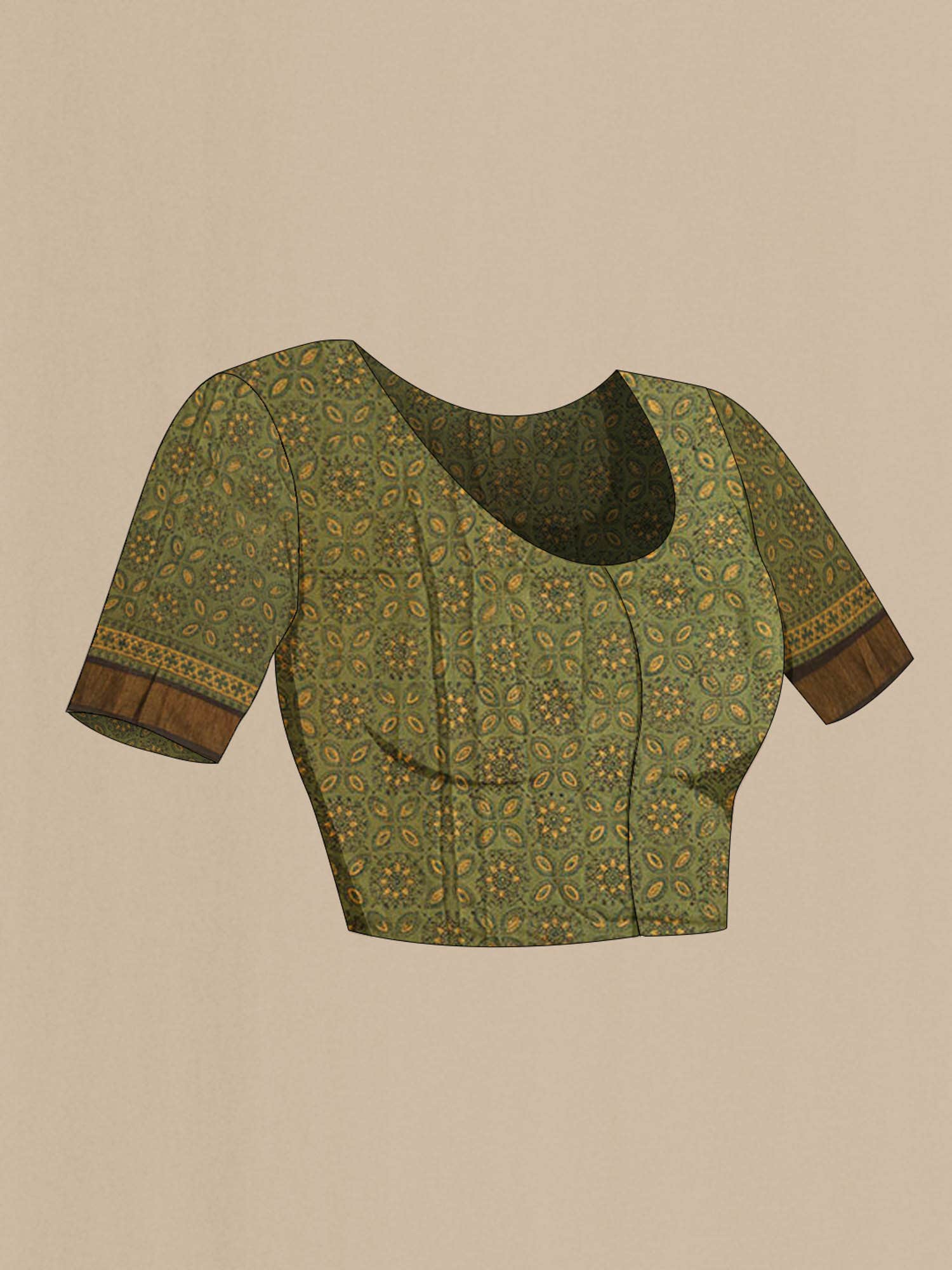 Green Tussar Silk Saree