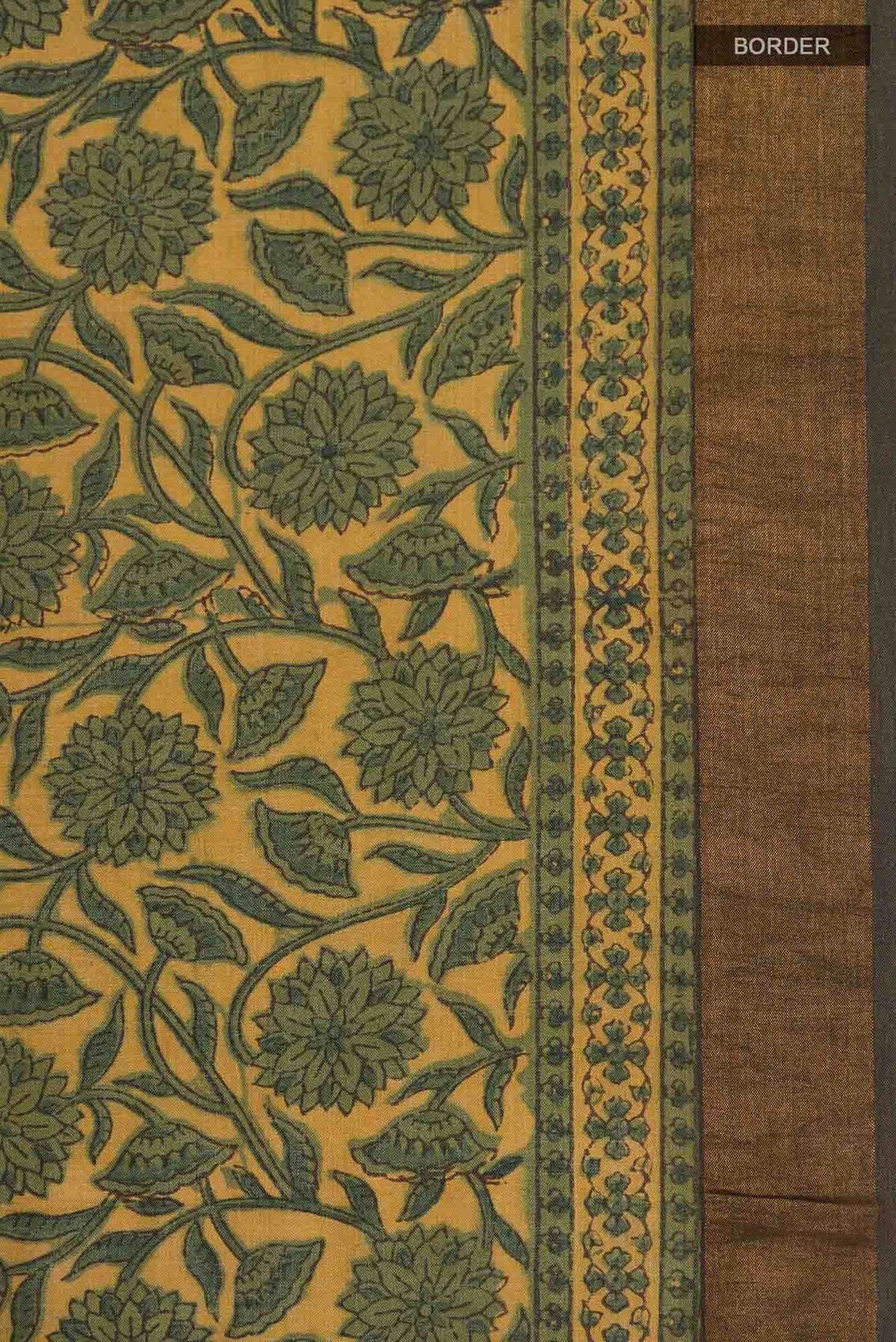 Green Tussar Silk Saree