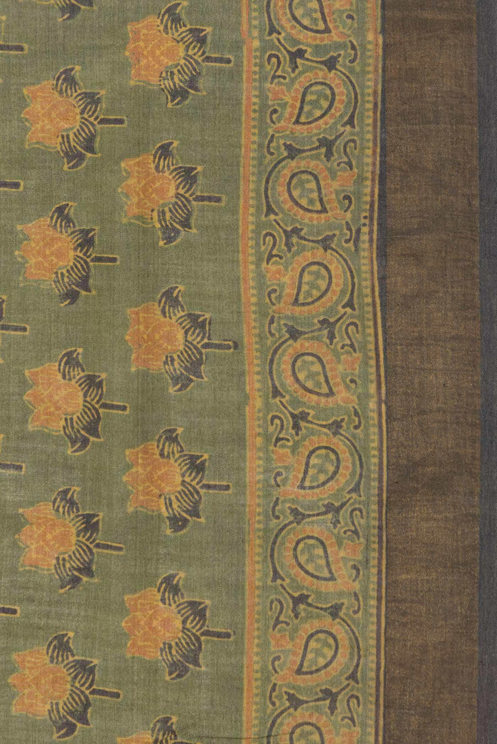 Green Dual Tone Tussar Silk Saree