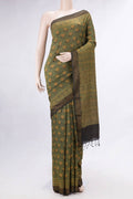 Green Dual Tone Tussar Silk Saree