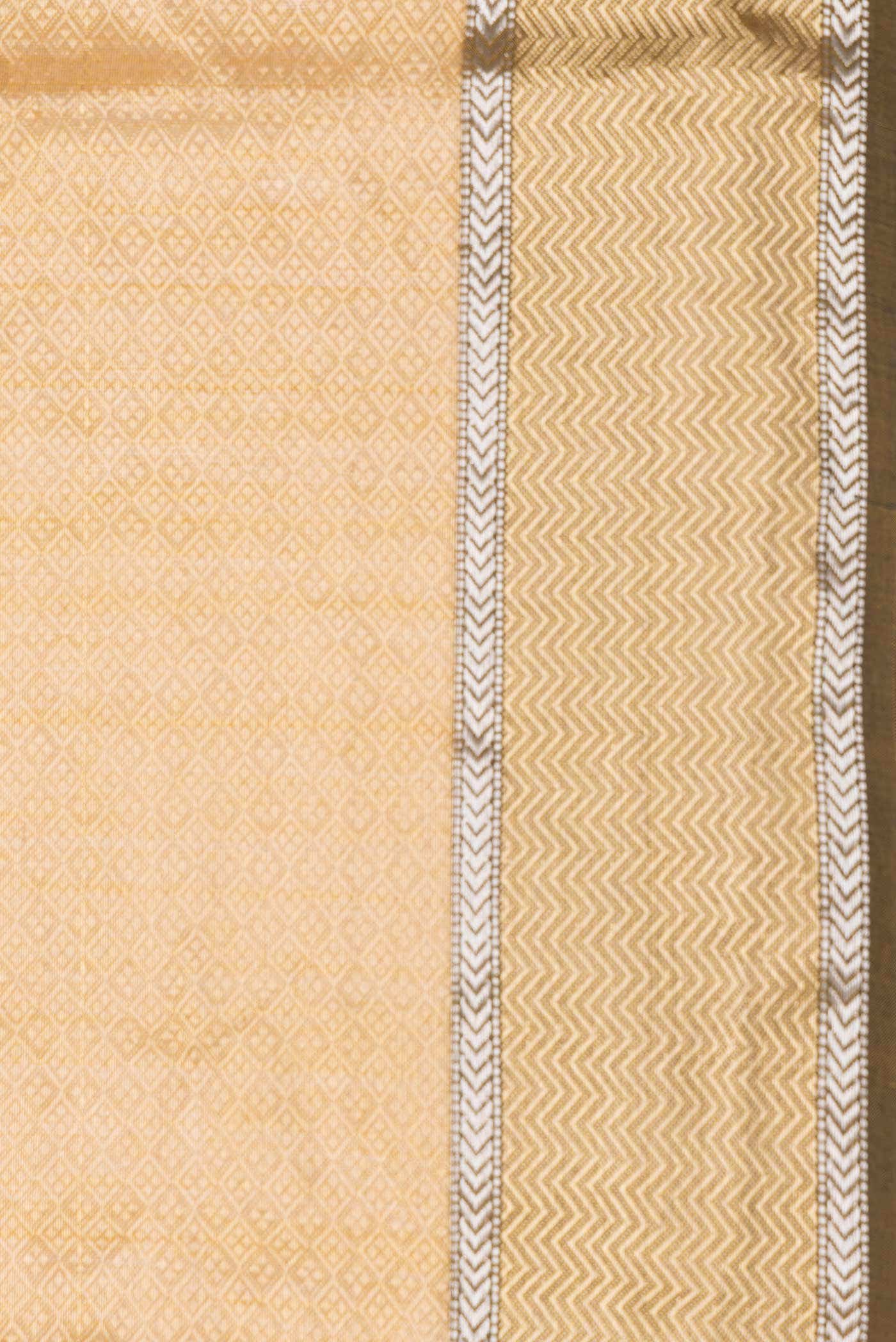 Gold Dual Tone Banarasi Silk Saree