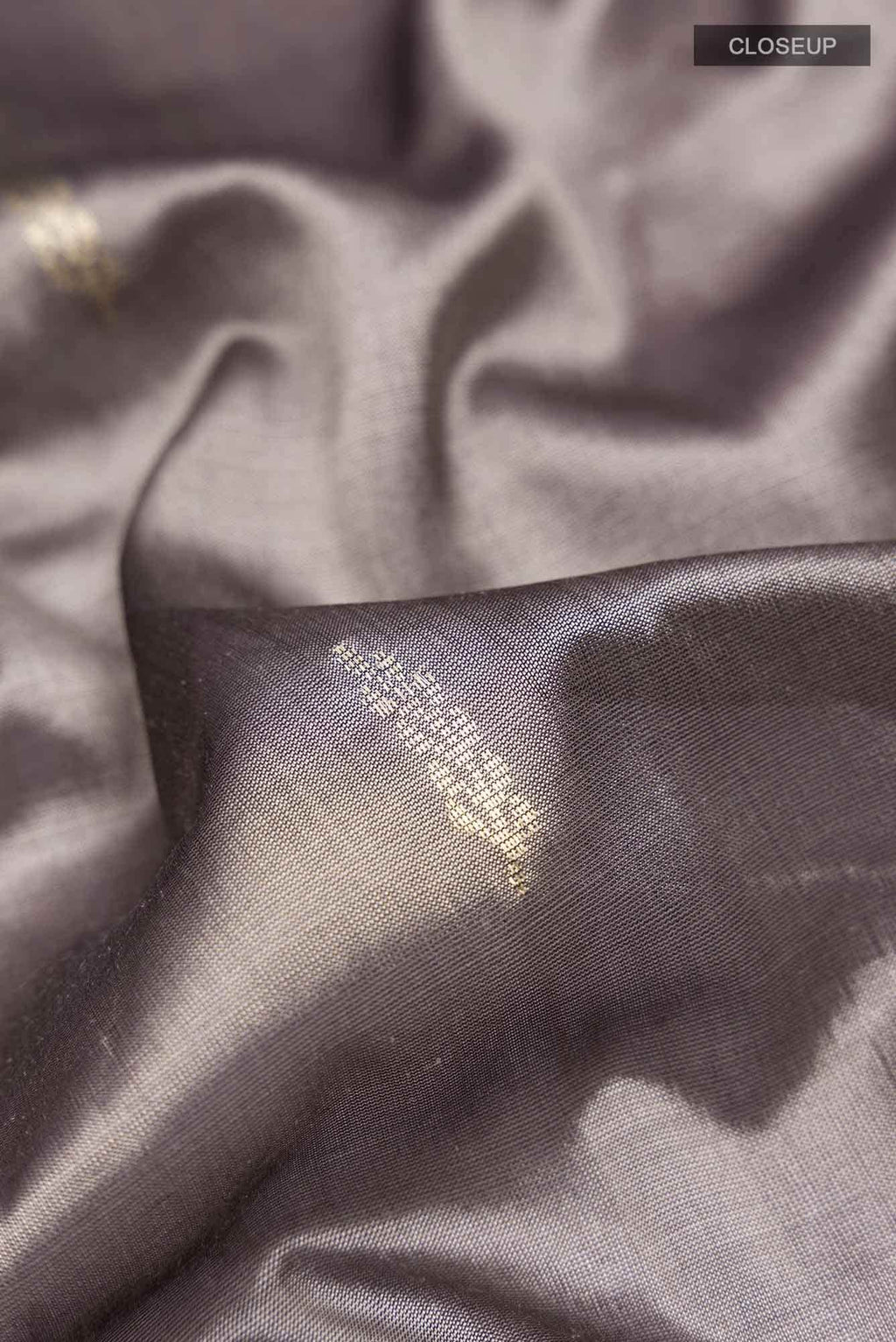 Grey Maheshwari Silk Saree