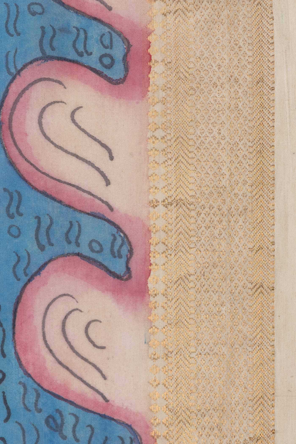 Mustard Tussar Silk Saree