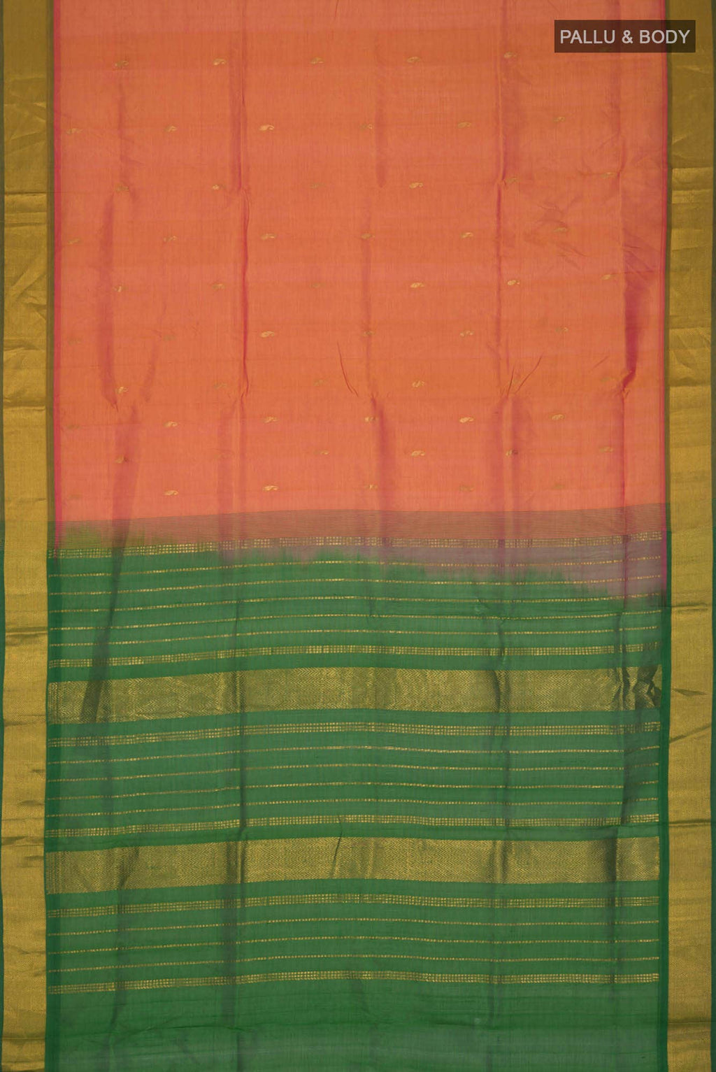 Orange Silk Cotton Saree