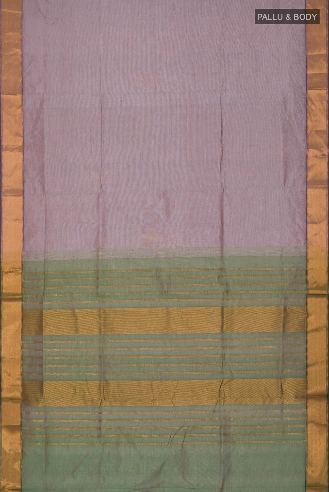 Grey Silk Cotton Saree