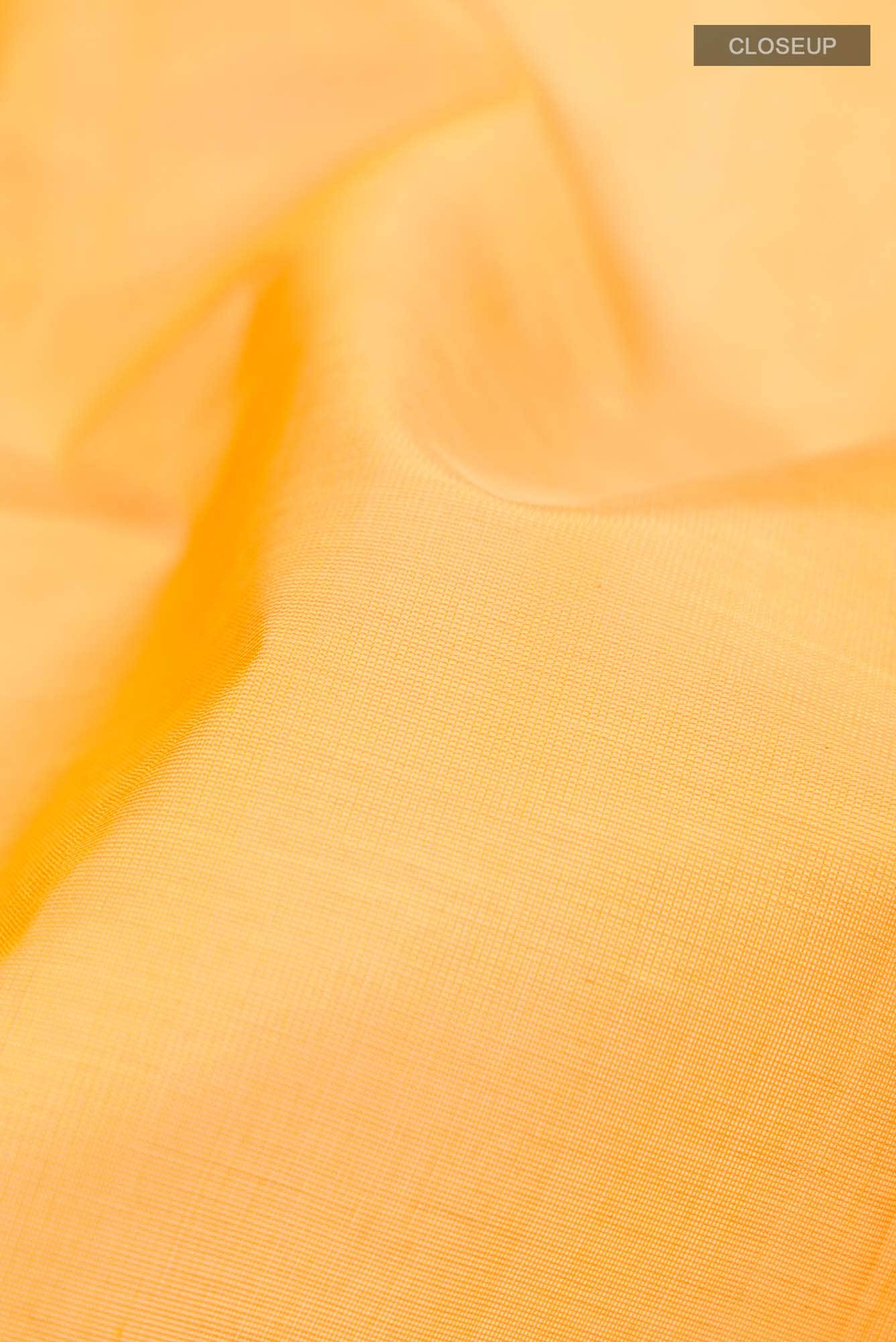 Yellow Silk Cotton Saree