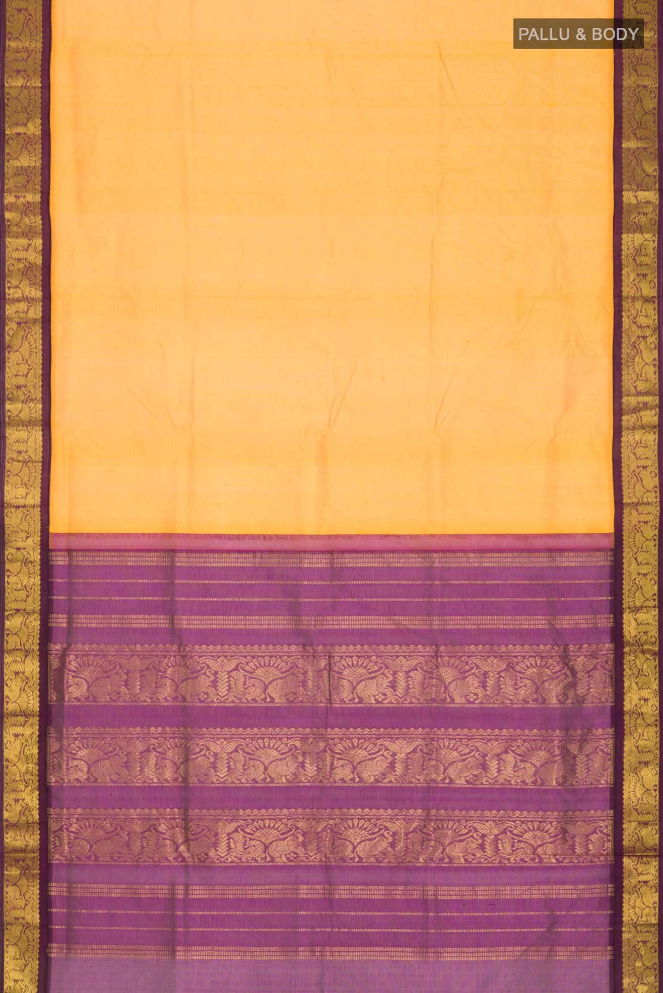 Yellow Silk Cotton Saree